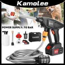 Kamolee 70bar 휴대용 무선 자동차 세탁기 고압 세차 물총 18V Makita 배터리 폼, 01 빠른, 01 EU, 04 No Battery Carton