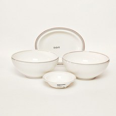 시라쿠스 메이플 2인 면기 세트 4p 코지라인컬러, 1세트, 면기세트, 코지그레이