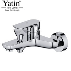YATIN雅鼎 浴用龍頭 8.25.022鉻色/黑色 淋浴蓮蓬頭花灑, 1個, 鉻色
