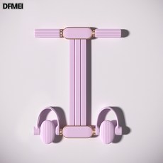 DFMEI 電鍍腳蹬拉力器女開背肚子德國仰小燕繩仰臥起坐輔助器拉伸舒緩, 1個, 電鍍腳蹬紫色