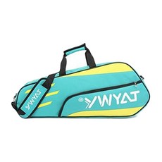 키밍 다용도 스포츠 테니스 라켓 가방 백팩 슬링백, 민트 옐로우, 1개