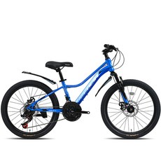 케이투바이크 MTB 자전거 레이브2.1D 22인치 초등학생 원터치 21단 디스크브레이크, 1개, 147cm, 화이트+블루