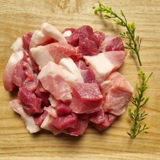 한돈 돼지고기 모둠 김치 찌개용 국거리 카레용 냉장 대용량, 5개, 200g