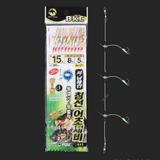백경 서남해안 침선 어초 채비 10본 반짝이 BK-377 왕열기 왕볼락 대물, 1개