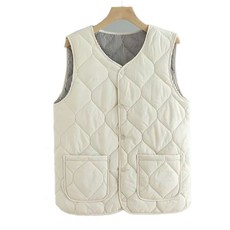 빅 사이즈 여성용 퀄팅 경량 패딩조끼 Women's vest