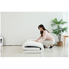 스노우 라돈제로 토퍼매트리스 메모리폼 침대 바닥 토퍼 슈퍼싱글 7cm, 그레이