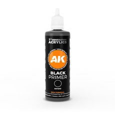 AK Interactive 3G 壓克力黑色底漆 100ml (AK-11242), 1個