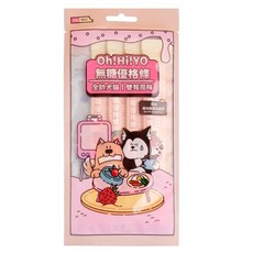 nu4PET 陪心寵糧 Oh!Hi!YO 無糖優格條 雙莓風味 12gx4條, 12g, 4個, 雙莓