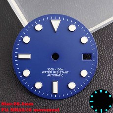 34 35 36 무브먼트에 28 5MM 교체 청록색 무균 시계 다이얼 부품 야광, NO, Blue Silver 1