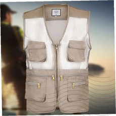 남성 매쉬 포켓조끼 레저 작업복 낚시 등산 배달 방범 단체 활동용 조끼