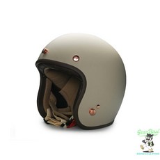 【Gear Base 吉兒基地】 摩德 MODER 安全帽 BELLE貝爾(小帽體)-平光淺奶茶 復古帽, 1個