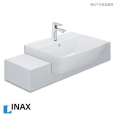 INAX 伊奈 S200 LINE系列 半嵌型面盆 AL-345V-TW/BW1 (不含龍頭), 詳見包裝, 詳見包裝