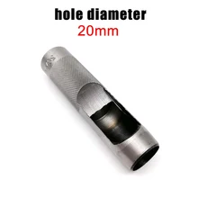 1mm 도구 의류 구멍 벨트 둥근 Leathercraft 커터 펀치 공예 가죽 강철 가방 대한 45 20mm DIY에 펀처, 1pc of 20mm, 1개
