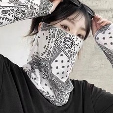 귀걸이형 넥토시 자외선 마스크 목 토시 두건 여름용 바라클라바 넥워머 바이크 쿨 안면 냉감 멀티 스카프, 상세페이지 참조