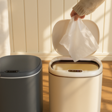 미리샘 스마트 센서 휴지통 20리터 표준형, 화이트