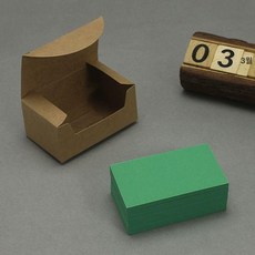 모서리 둥근 손글씨 카드 200장 크마스 제작 입체 감사 축하, 1박스, 직각 카드 다크그린 200장 B