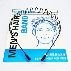 YONGSHENG 波浪髮箍 男士背頭造型髮箍