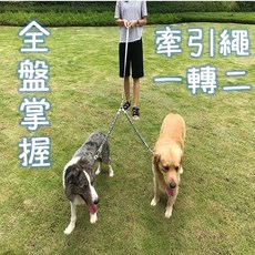 寵物雙頭牽引繩, 1個, 隨機出貨