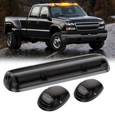 캡 루프 라이트 2000-2007 GMC 시에라 & 쉐보레 실버라도1500/2500/3500 2001-2003 시에라 & 실버라도 1500 HD 플러그 플레이 3피스 탑, 캡 루프 라이트, 2000-2007 GMC 시에라 &