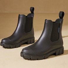 앵클 첼시 신발 데일리 여성 장마철 야외 미끄럼방지 레인부츠 방수