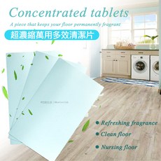 超濃縮萬用多效清潔片 地板清潔 一片搞定 清新香氛 遇水速溶, 100g, 1套