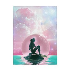 오늘의오브제 DIY 보석십자수 패브릭 원단형 35x25cm, 2_05_인어공주, 1개