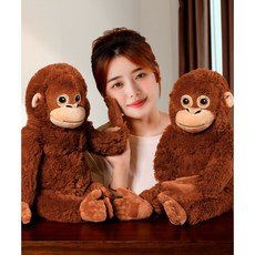 구쯔야 빅사이즈 오랑우탄 초대형 고숭이 인형 99cm, 66cm인형, 1개