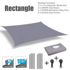 휴대용 자동차 측면 차양 텐트 방수 낚시 태양 차단 캠핑 쉘터 자외선 뒷문 여행용, 2x Light G y