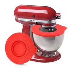 GABRELLA Silicone Mixer Bowl Cover Compatible with KitchenAid 4.5-5 Quart Tilt-Head Stand Mixers B, Fit for 4.5-5 QT (Red)