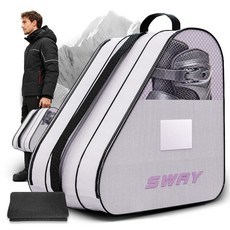 ARVORUM 스케이팅 백 롤러 스케이트 대용량 아이스 및 헬멧 수납 공간 포함 롤러블레이드 하키용 대형 방수 더플 스케이트 헬멧 패드 등 보관 270870, 퍼플