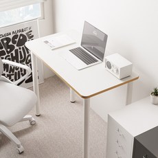 (주)실버미어 1인용 미니멀 책상, 화이트