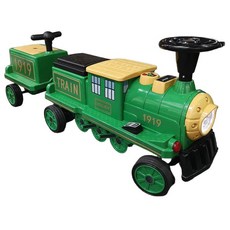 전동기차 탑승형 기차놀이 전동트레인 놀이체육 3인 세트, 듀얼 드라이브, 초록색 4륜구동 3인세트