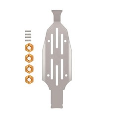 NMNRC 섀시 스키드 플레이트 프로텍터 마운트 및 황동 휠 육각 키트 Losi Micro B RC 자동차 업그레이드 부품용, NMNRC 섀시 스키드 플레이트 프로텍터 마운트 및 황