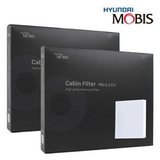 현대모비스 디올뉴싼타페 MX5/하이브리드 (23.08-) 에어컨필터 PM0.3 E11, 2개