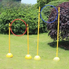 높이조절 경주 트랙 드론 훈련 장비 깃발 장애물 코스용, 1개, 막대와 링 클립