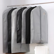 아모란나 고급 부직포 옷커버 지퍼형 1pc _ 그레이 라지, 1개, 1개입