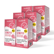 굿앤키즈 맛있는 어린이 알티지 오메가3 츄어블, 6개, 90정