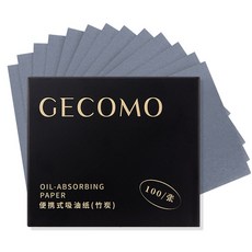 GECOMO粉撲式吸油面紙 有效去除油光 保持肌膚乾爽 美妝必備, 1個, 1個裝