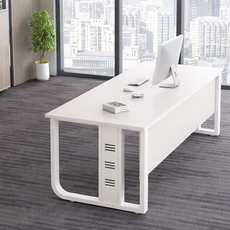 멀티수납 거실컴퓨터 대표 회장님 사무용 ㄱ자 사무실 서재 1인용 책상, 화이트(D)