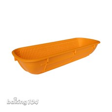 SCHNEIDER 長橢圓麵包藤籃 塑膠藤籃 廚房客廳收納好幫手 350x130mm 麵糰約1000g, 1個