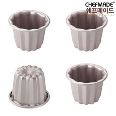 쉐프메이드 까눌레 1구 4개세트 까눌레틀, 1세트