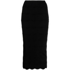 파투 웨이브 밀라노 니트 펜슬 스커트