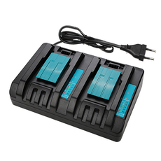 ASTO 마끼다 18V 14V 배터리 호환 급속 듀얼 충전기 충전기 DC18RD 전자파 KC인증, 1개