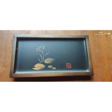 手工孟宗竹雙杯托 台灣作者 個人工作室 茶席布置 奉茶托 茶道具 茶具 杯托, 1個, 荷花款