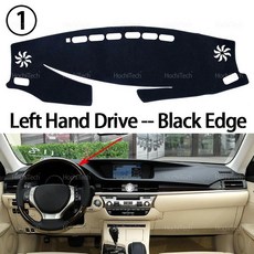 대시보드 커버 세대 라이트 패드 방지 매트 카펫, 3. Left Hand Black
