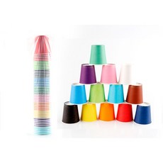 칼라 종이컵 50개 혼합, 3세트