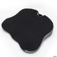 JYM Pillow 記憶棉汽車辦公室透氣坐墊 慢回彈, 黑色, 48*41*7cm, 黑色, 1個