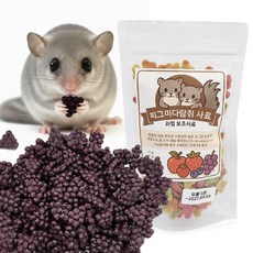 도치퀸 과일펠렛 피그미다람쥐 사료 포도 모양, 1개, 50g