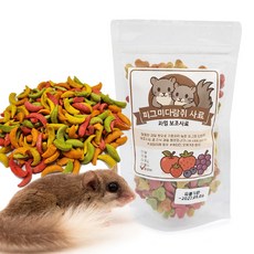도치퀸 과일펠렛 피그미다람쥐 사료 달 모양, 1개, 50g