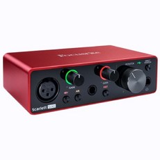 Focusrite Scarlett solo 3rd 錄音介面, 詳見包裝